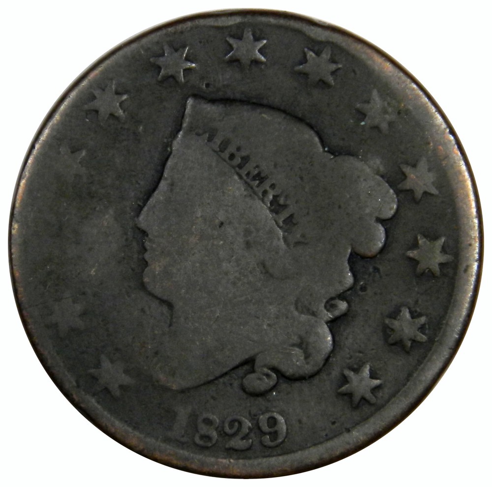 1829 N-1 R-3+ LARGE CENT!