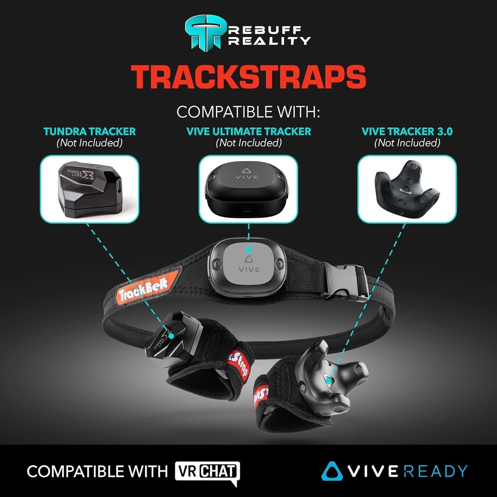 Ultimate VR Full Body Tracking Strap Bundle for Vive Tracker Systems
