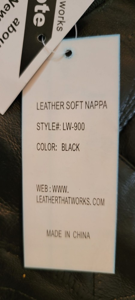 Leather Works Black Apron With Tags Four Pockets #A27