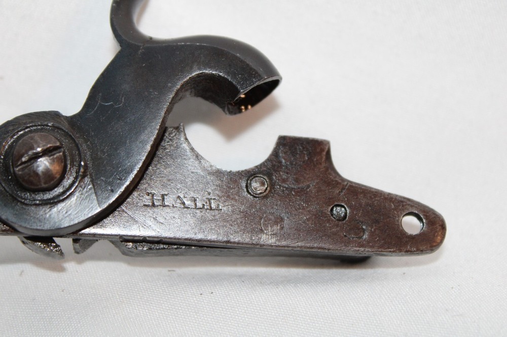 Antique Early HALL Pistol Lock Percussion Flintlock Muzzleloader Part