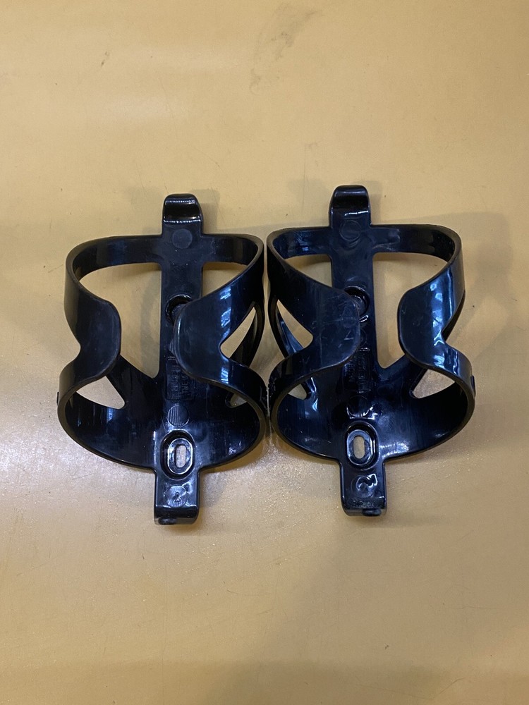 Two Black 50 Strong Plastic Water Bottle Cage