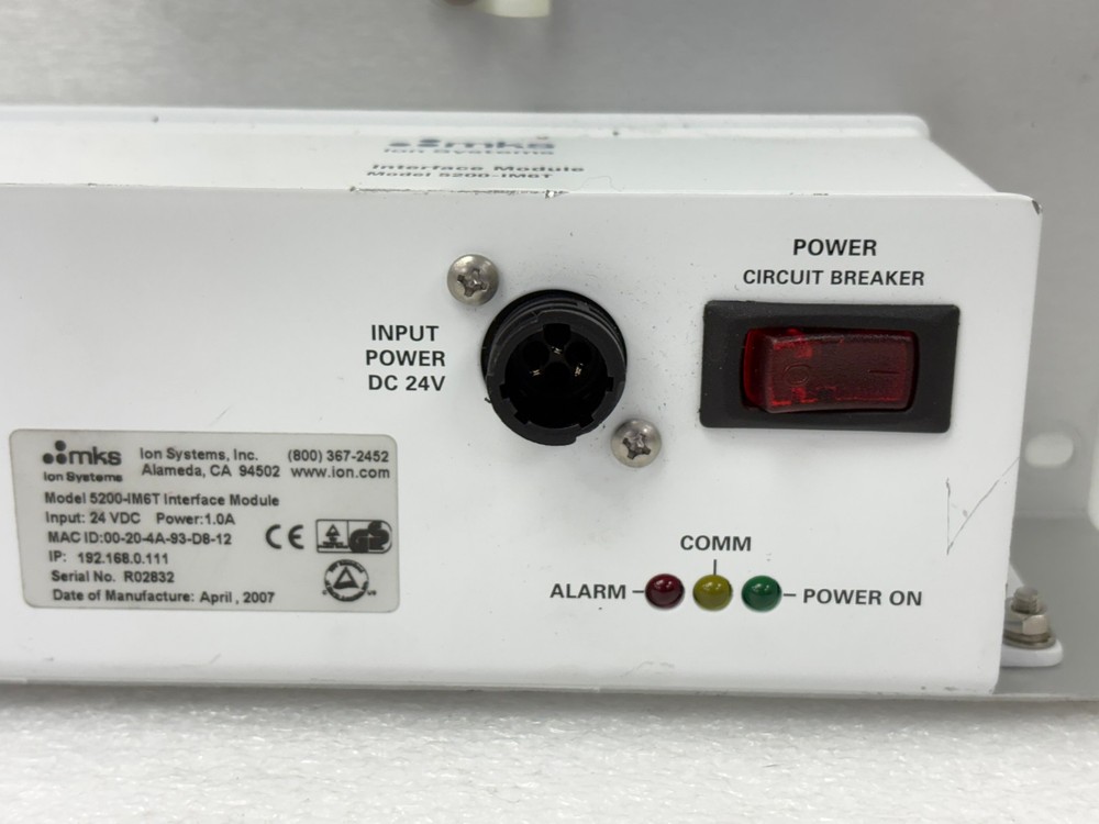 Pre Owned | MKS 5200-IM6T V3.0 Interface Module Only - White