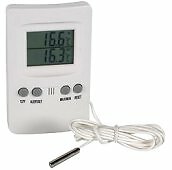 Digital In/Out 2-Channel free standing Thermometer