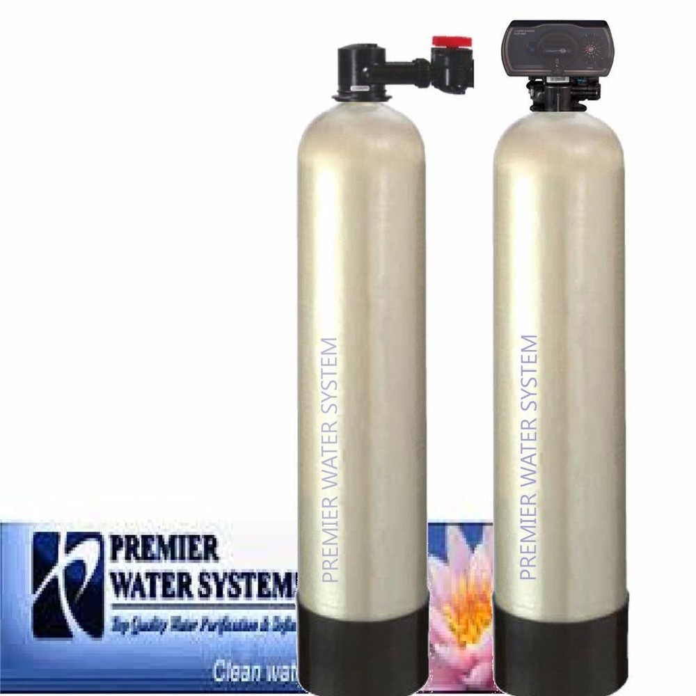 Salt Free Anti-Scale Water Softener 15 GPM + Whole House Backwash Carbon Filter