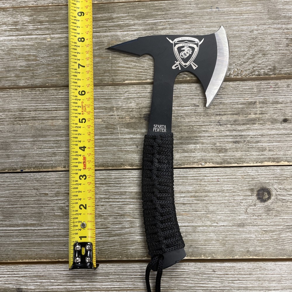 Authentic Sparta Pewter Marine Corps The Basic School Tomahawk Axe