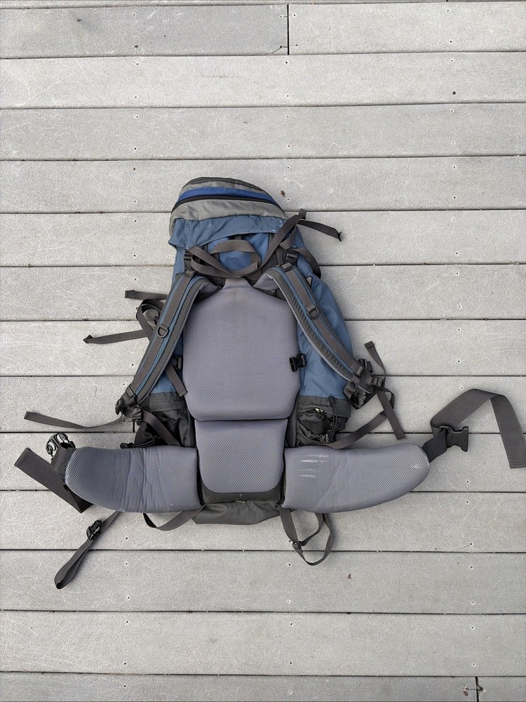The North Face Crestone 75L Hiking Backpack Blue/Black