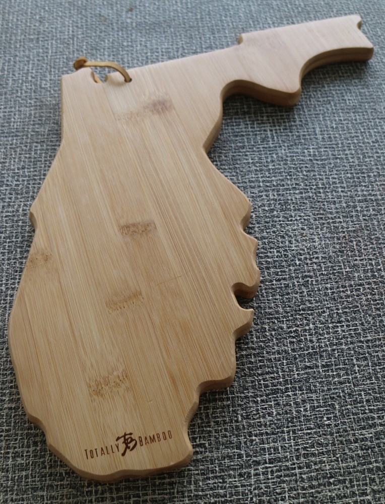 Totally Bamboo Florida Cutting Board Serving Destinations Charcuterie Etched