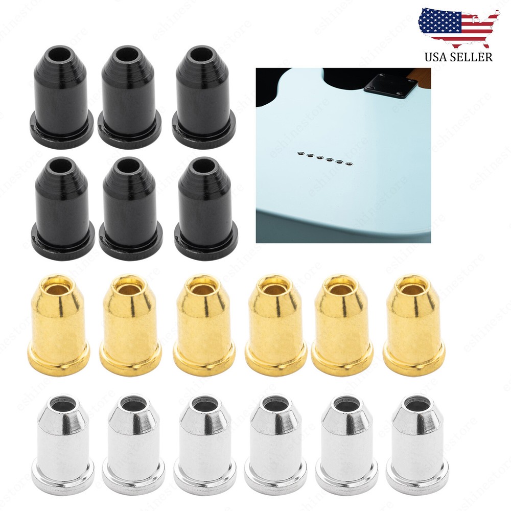 Guitar String Mounting Ferrules for Telecaster String Through Smooth 3 Colors