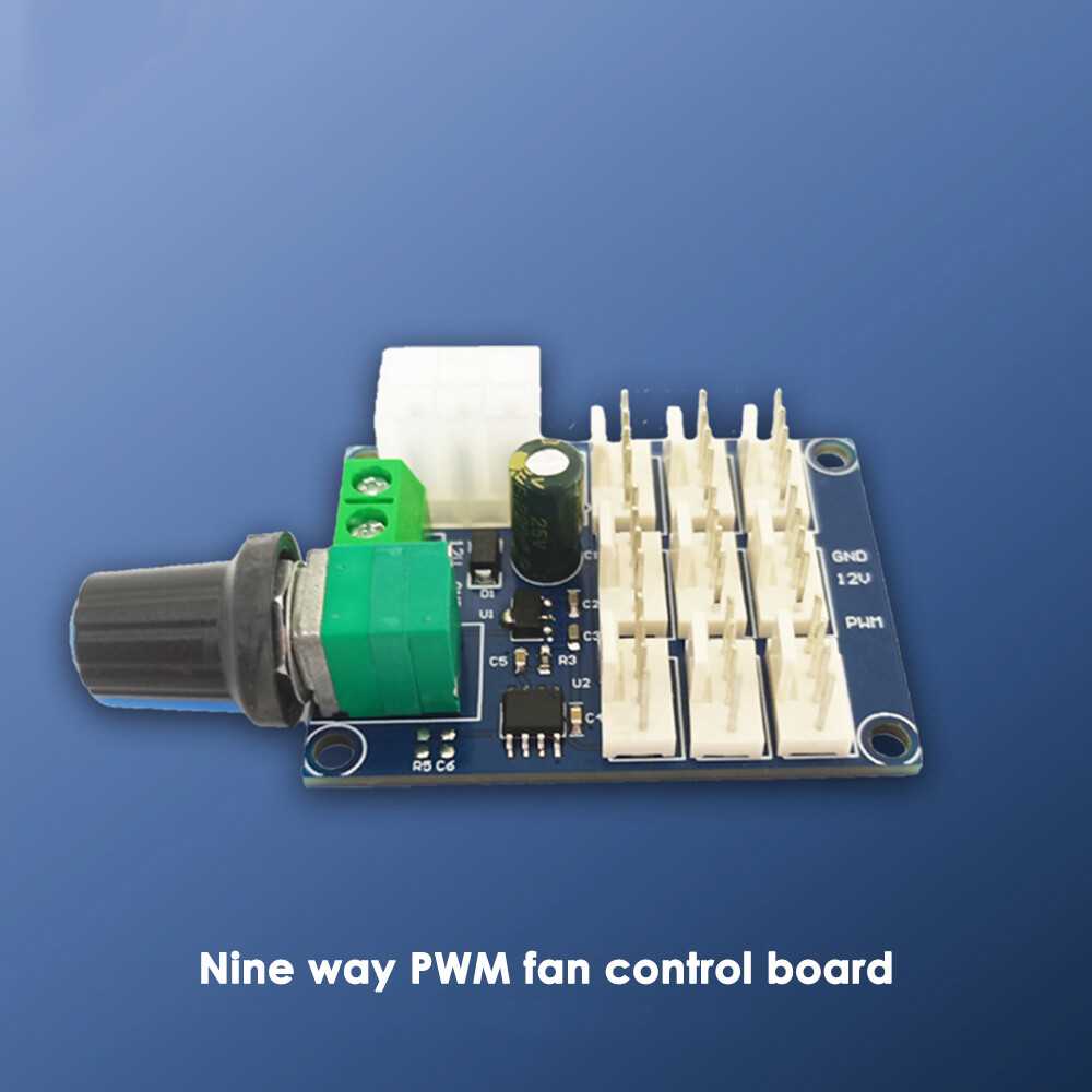 PWM Motor Speed Regulation Controller 12V Computer Chassis Fan Multi Channel