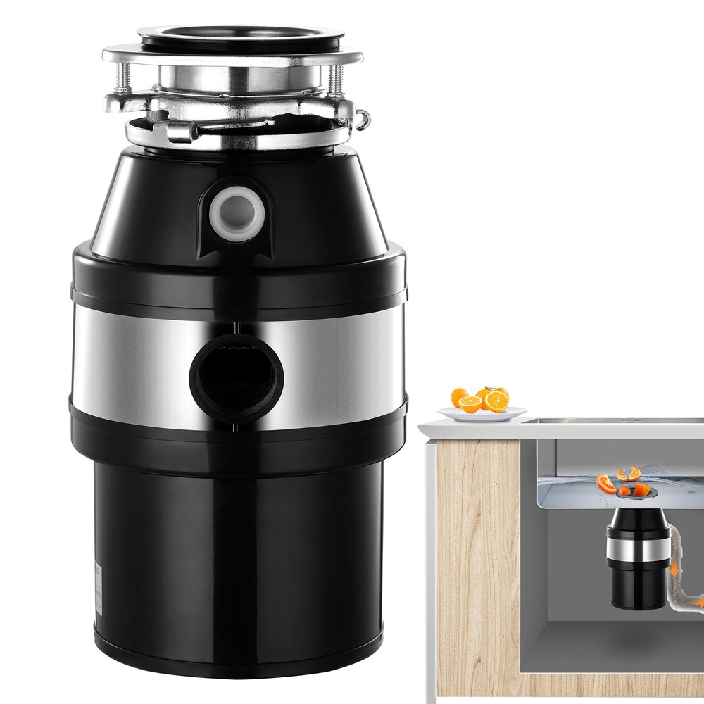 Garbage Disposal 3/4 HP 2800 RPM Under Sink Kitchen Food Waste w/ Plug