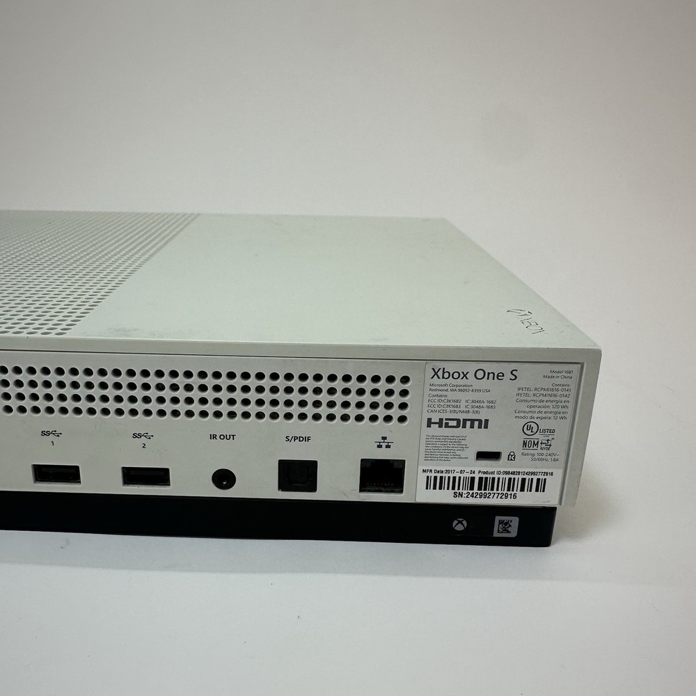 Xbox One S Console - White (XBS1TB)