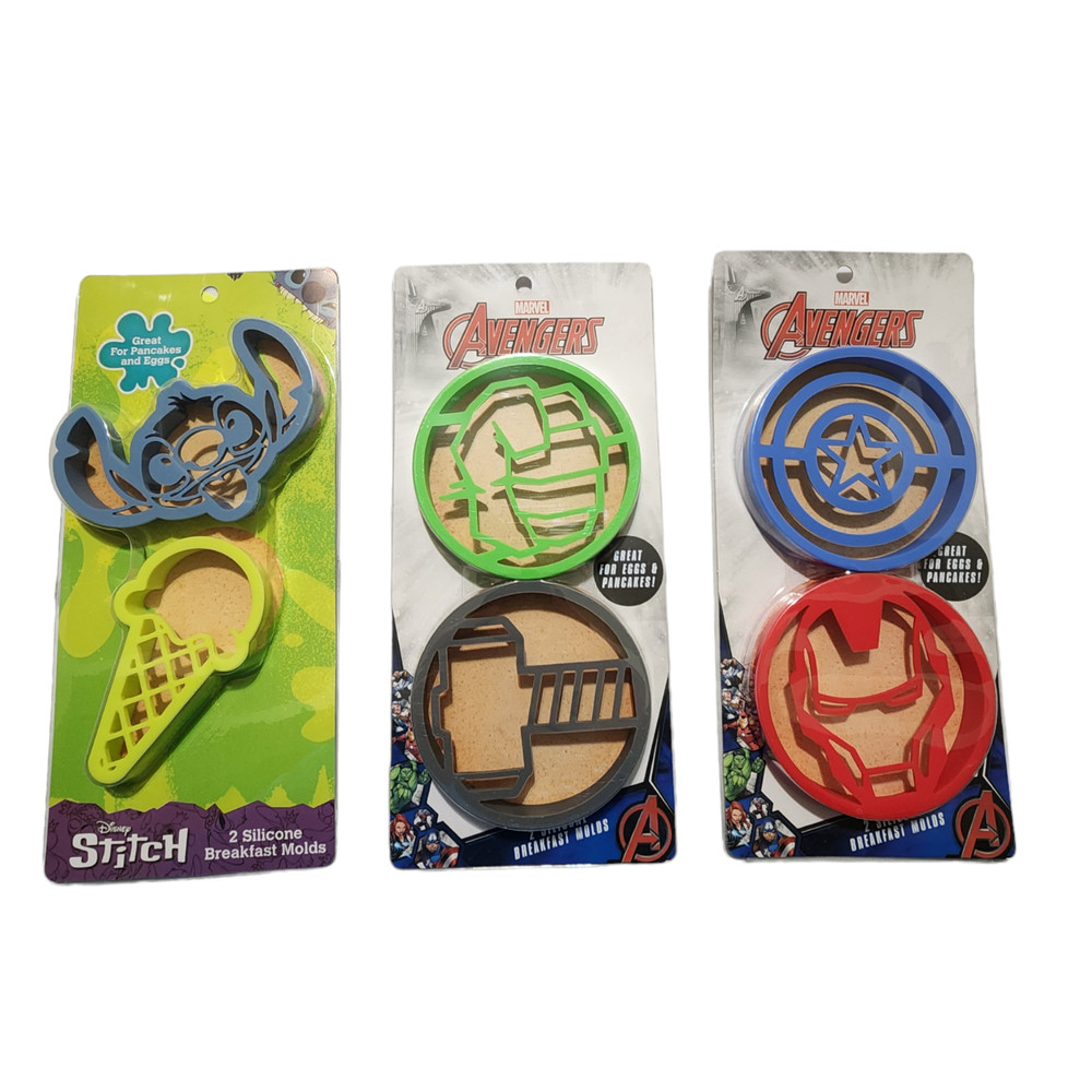 Marvel Avengers Silicone Pancake and Egg Breakfast Molds