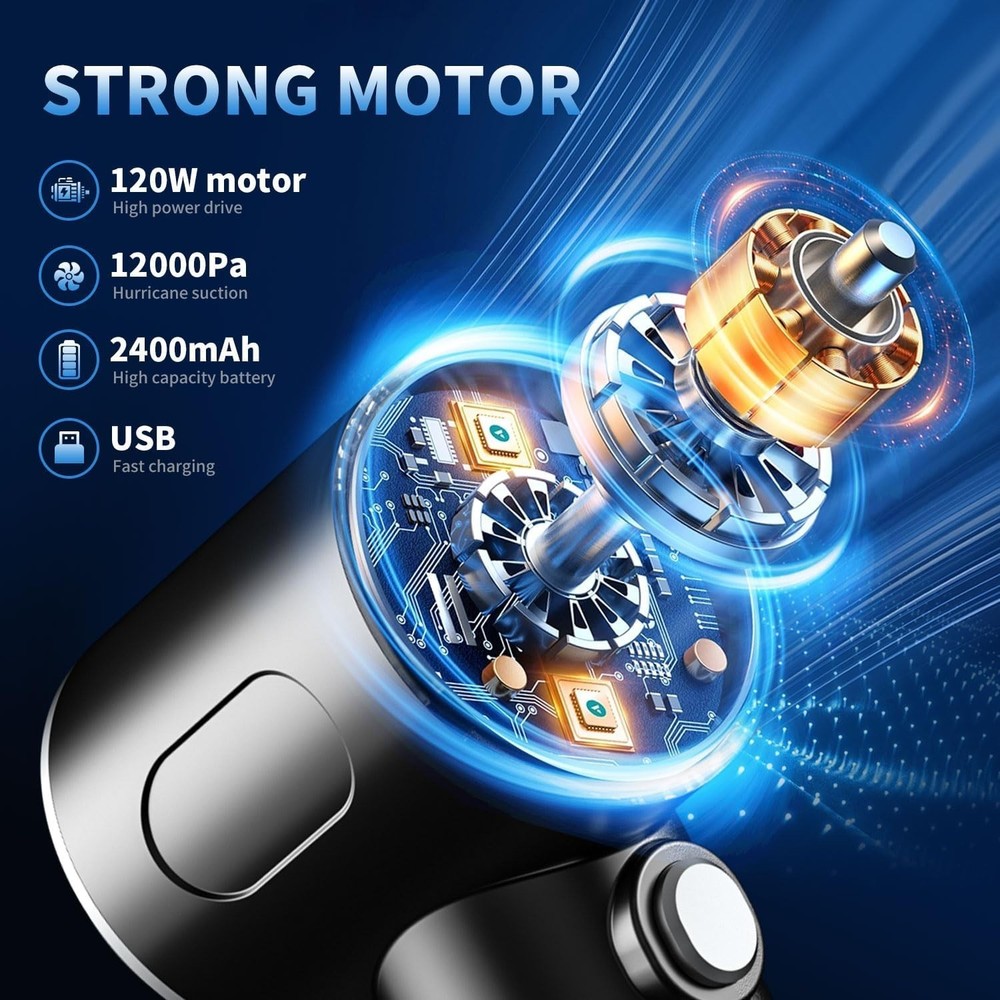 USB Rechargeable Mini Vacuum with Multi-Function Nozzles for Dust-Free Spaces