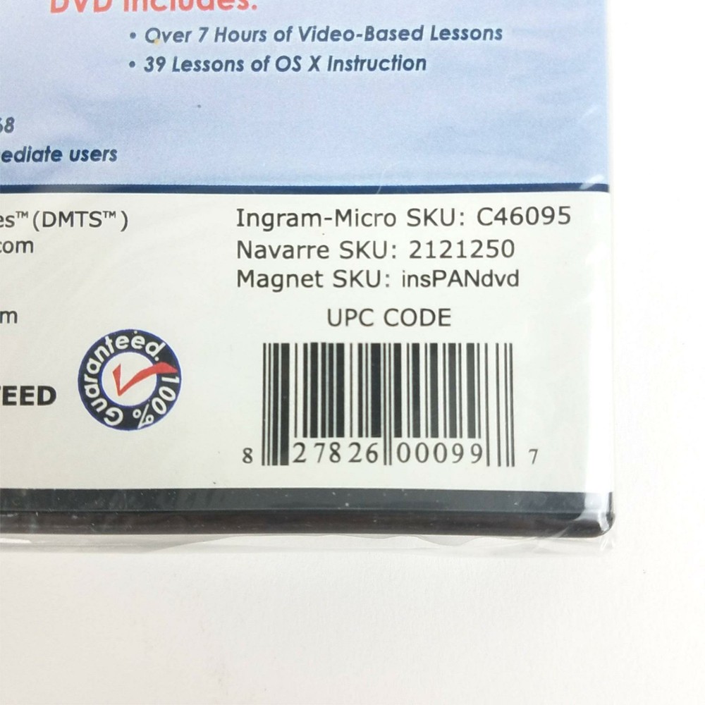 Magnet Media Inside Mac OS X: Panther DVD-Rom Apple Training