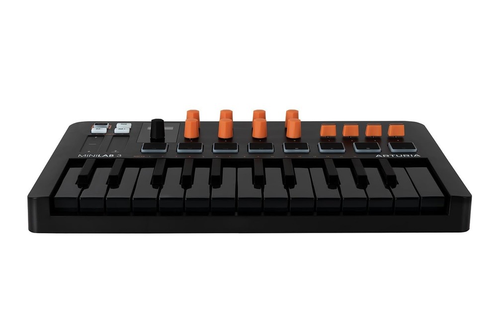 Minilab 3 Portable Midi Keyboard Controller With Pads Faders And Software