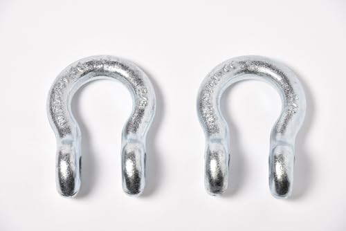 Galvanized Blue, Rigging 5/8" Bow Shackles D Ring Rugged 13 2 Pack Galv-Blue