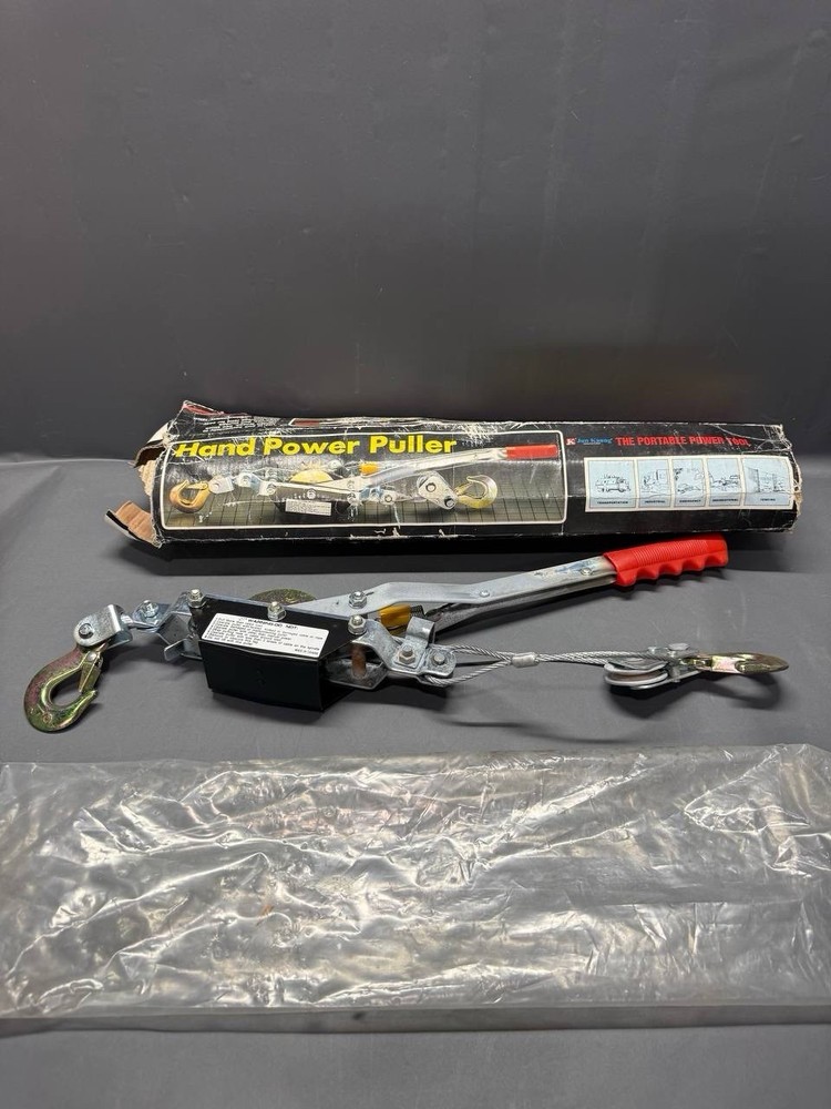 Come Along Winch Puller 3/4 Ton 1500 lb Capacity 22 Ft Cable 15:1 Leverage Tool