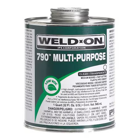 Weld-On 13988 Multi-Purpose Clear Medium Bodied Quart