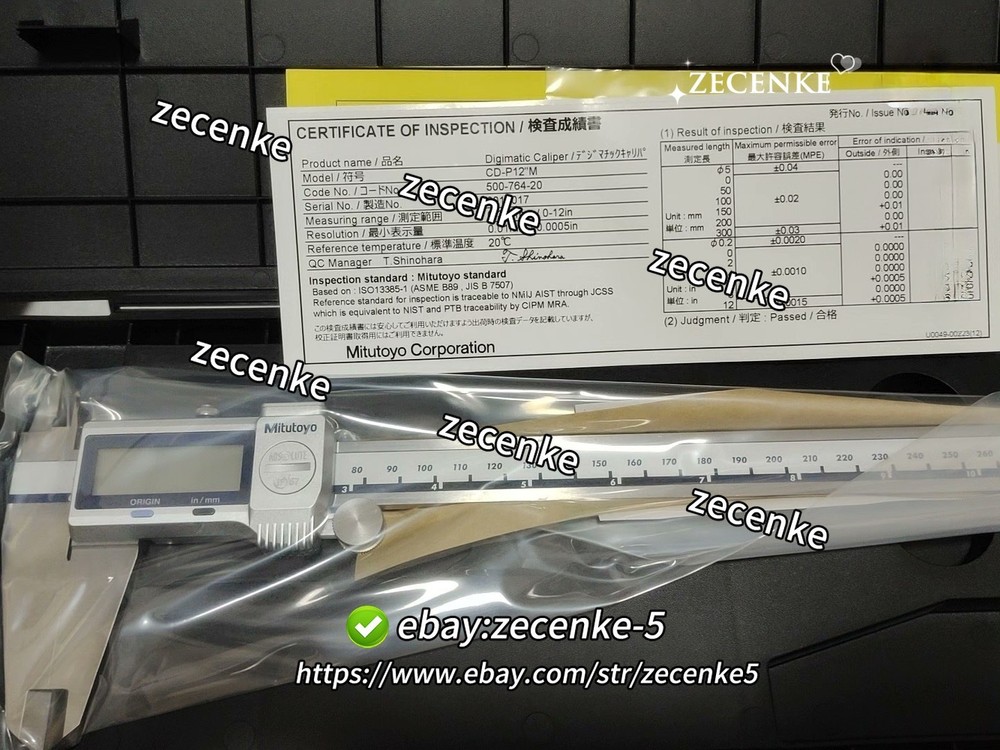 Mitutoyo 500-764-20 Absolute Digital Caliper 0 - 12"