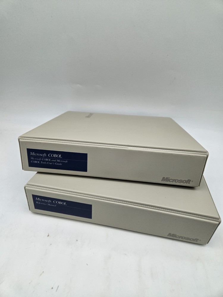 Microsoft COBOL Compiler LOT Reference Manual, User Guide & Disk Set