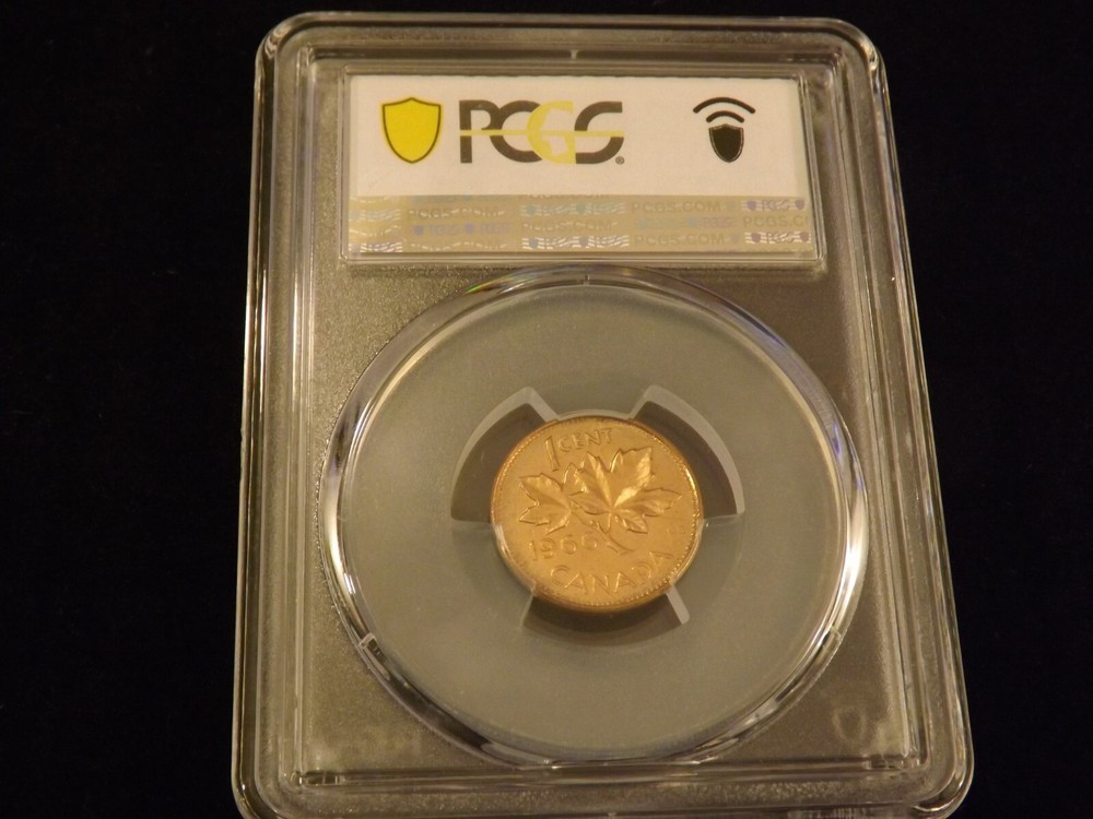 1966 1 C Canada PCGS MS 65 RD