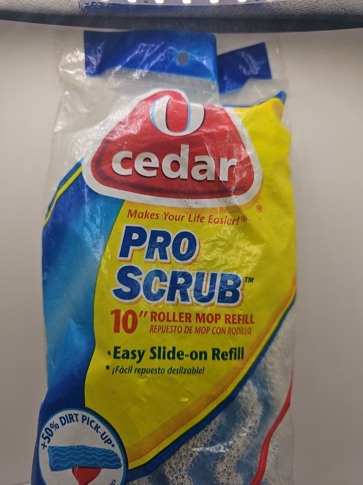 O Cedar Pro Scrub 10” Roller Mop Refill Sponge 2007 SEALED