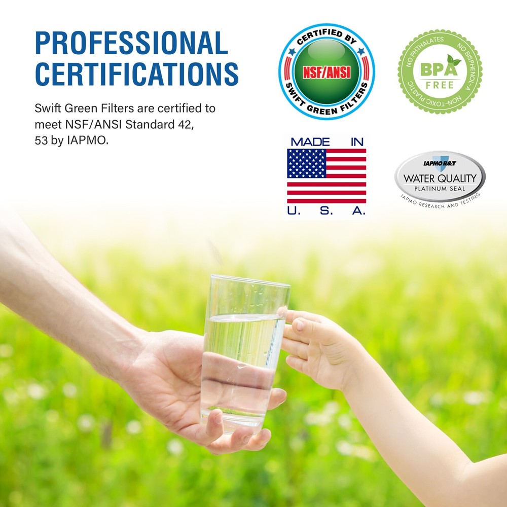 Compatible With SGF-GWF GE GWF, RPWF, WSG-4 ,PFE29P Water Filter For (3 Pack)