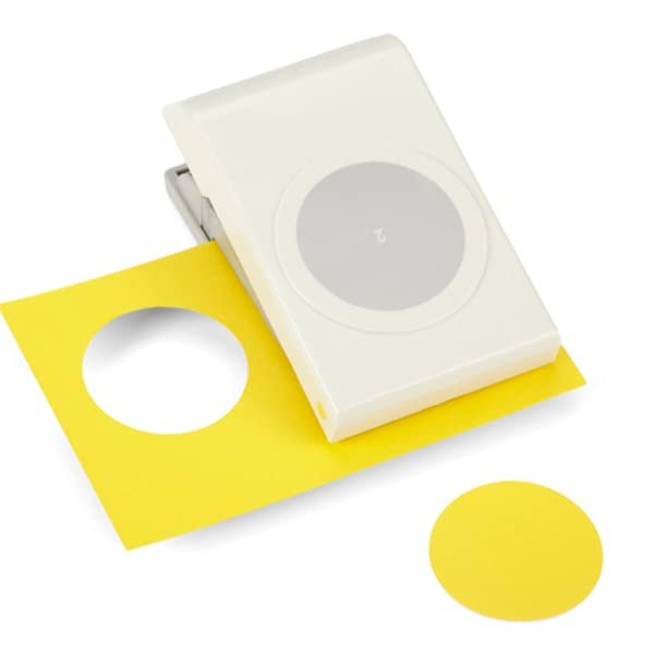 Large Punch-Circle, 1.5" 1.5 Inch, Light Grey