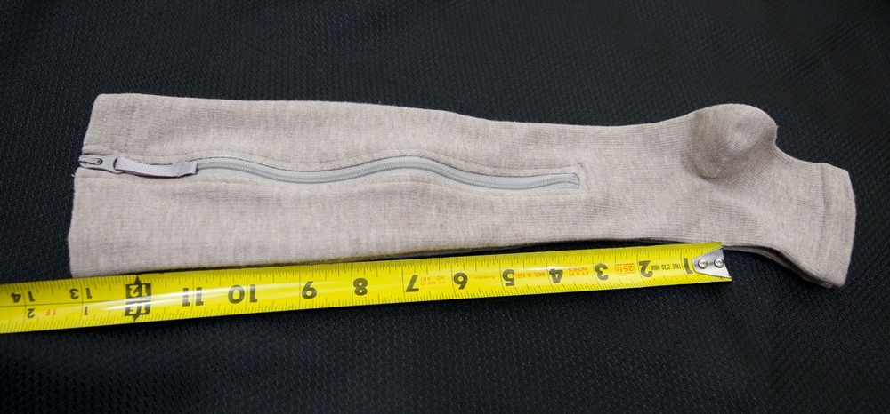 Open-Toe Compression Socks, side zippers, XS.