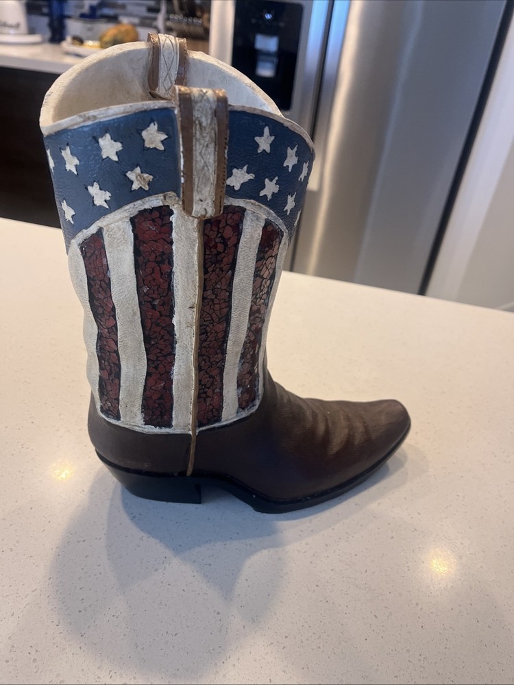 Heavy Plastic Decor Boot And Flower Holder