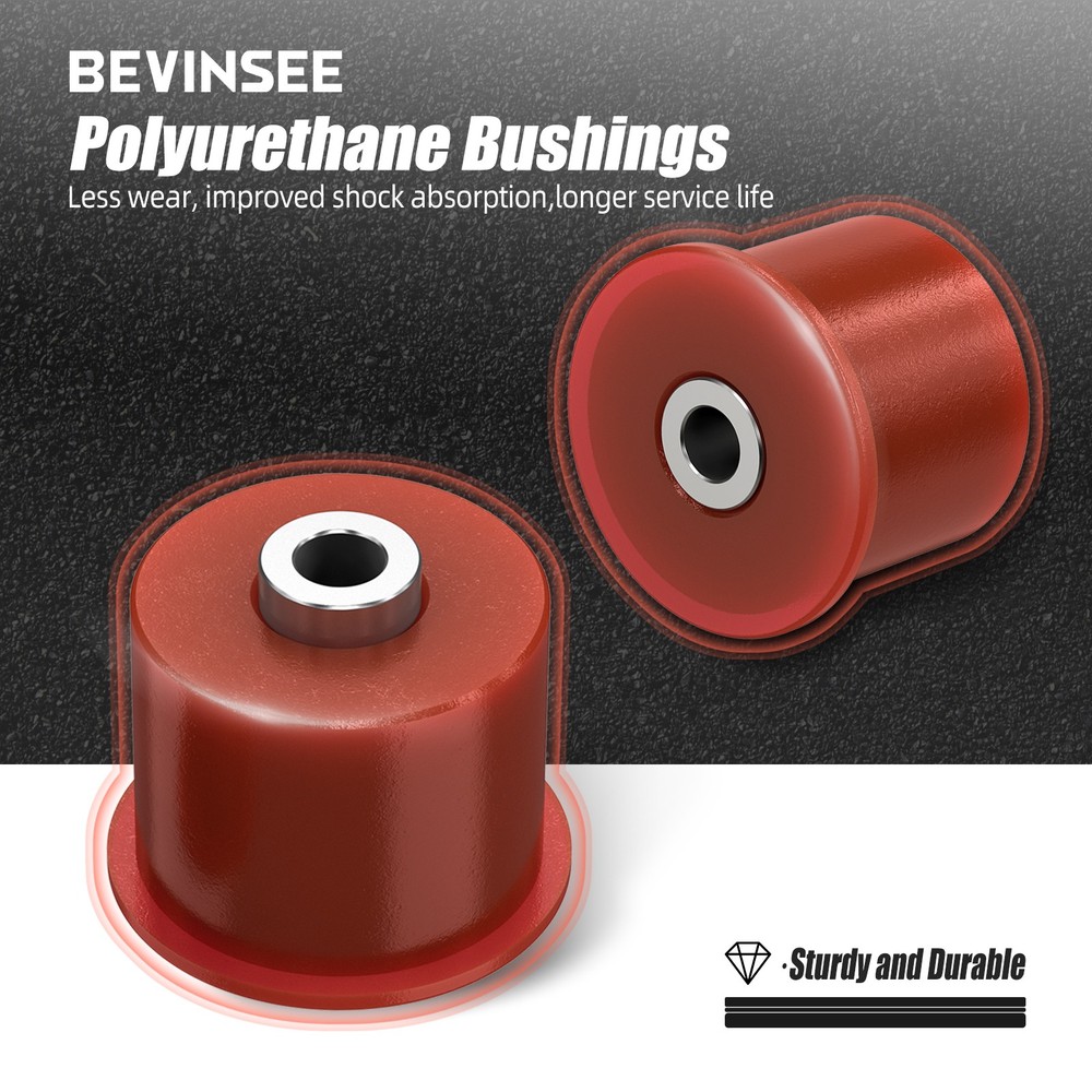 BEVINSEE Poly Differential Mount Bushing Kit For BMW 3 Series E46 1999-2005