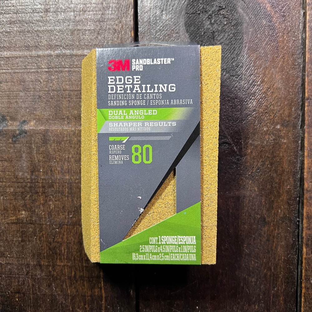 3M 80 Grit Edge Detailing Sanding Sponge