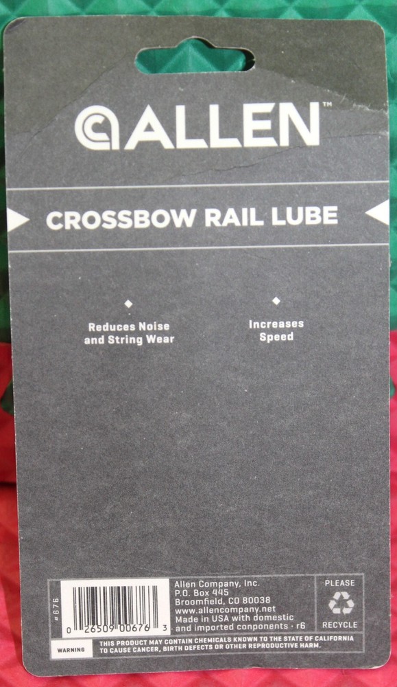 Allen Crossbow Rail Lube 676