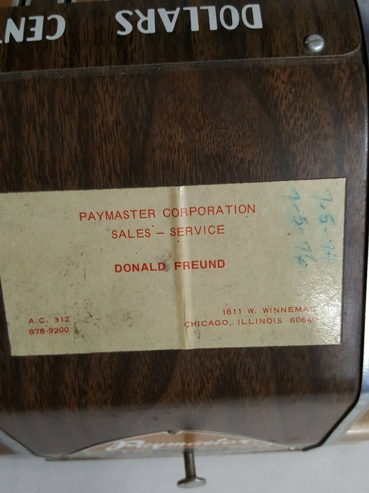 Pay Master X-550 Check Writer