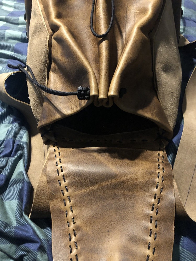 Leather Backpack Survival Pack Genuine High Quality Leather