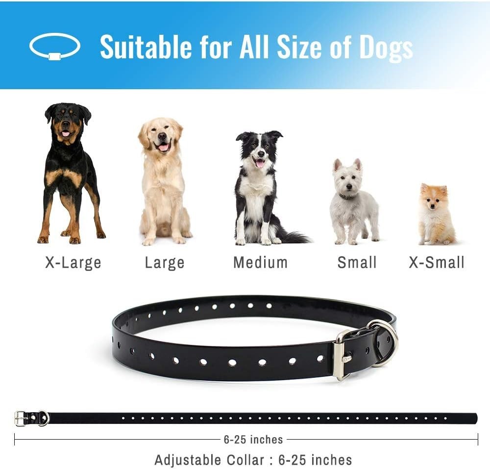 Safe and Effective Training Collar for Dogs - 3 Correction Modes, 330 Yards