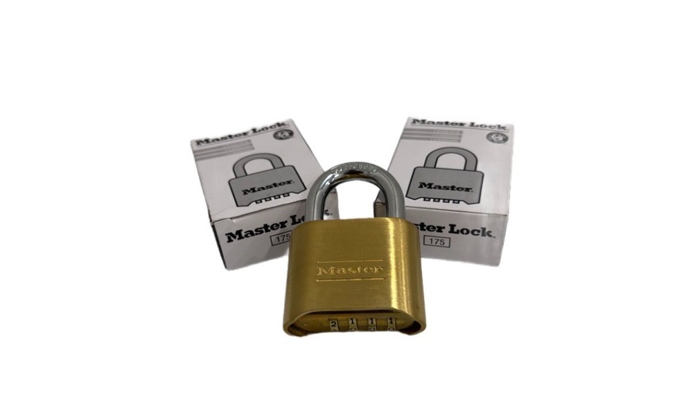 MASTER LOCK 175 CONVINATION PADLOCK - LOT OF 2
