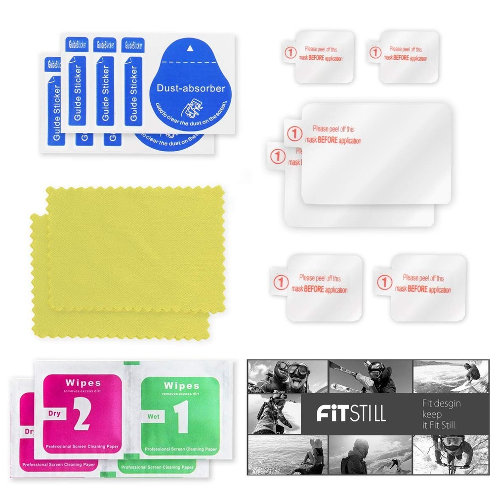 FiTSTILL Screen Protector For Go Pro hero 8 black, 8 black