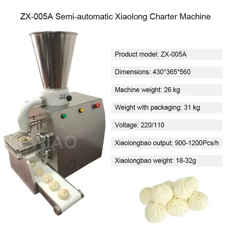 Semi-automatic Steamed Bun Making Machine Vegetable Baozi Machine