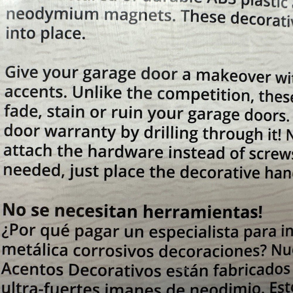 Decorative Magnetic Garage Accents {VV}