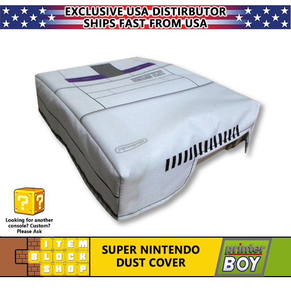 Super Nintendo SNES System Console System Dust Cover Vinyl