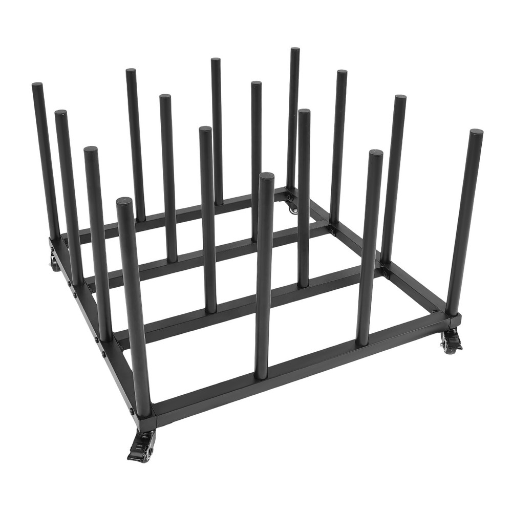 Mobile File Roll Organizer with 16 Rods for Efficient Storage