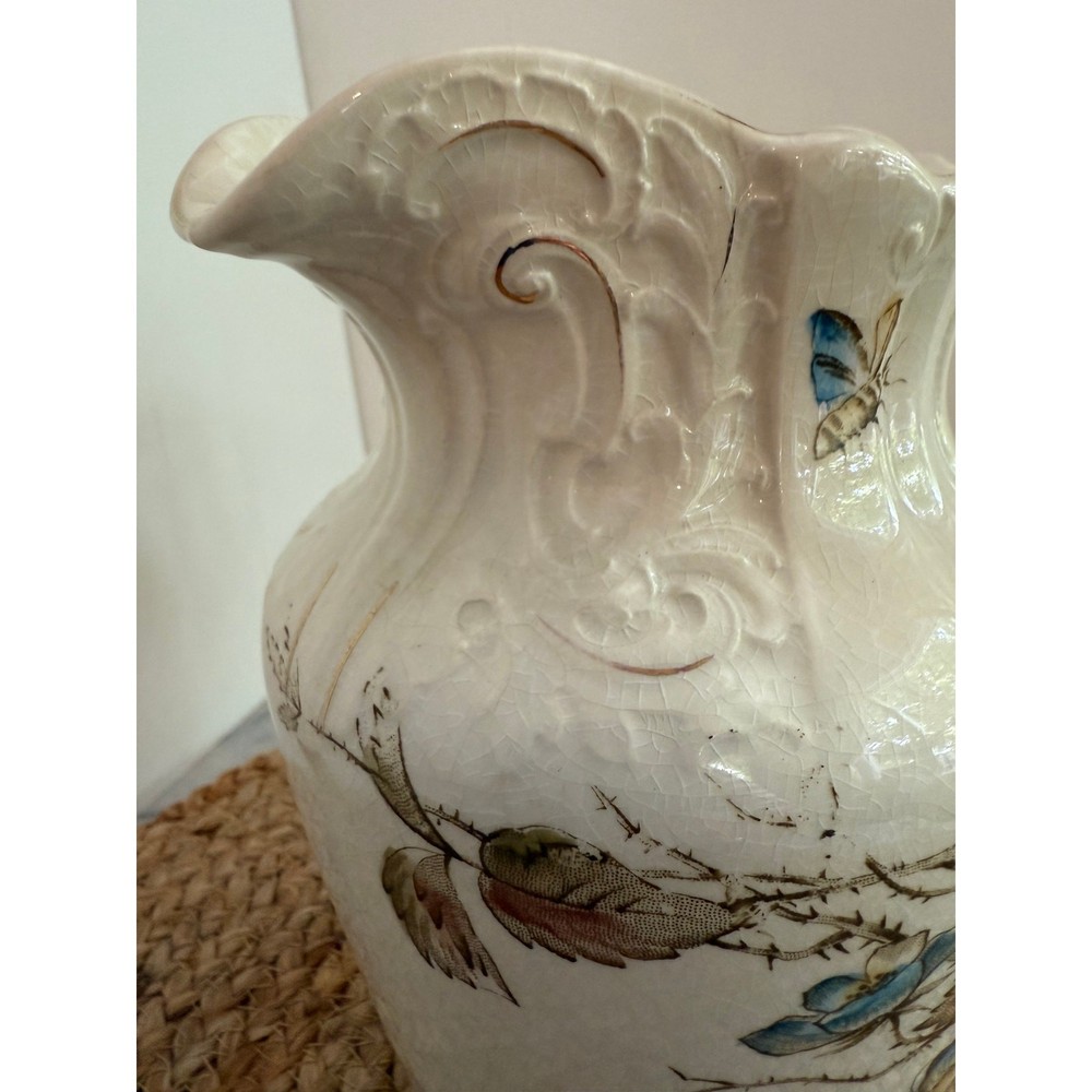 Vintage Edwin Bennett Pottery ironstone pitcher/jug