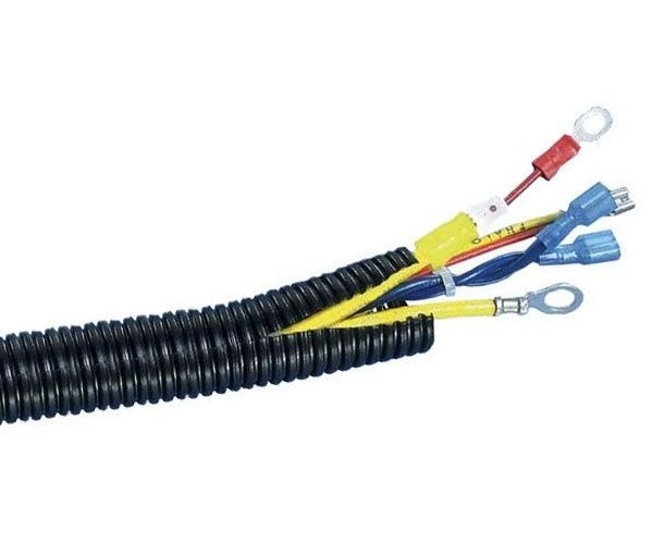 Absolute SLT14-100BL 100' 1/4" blue split wire loom conduit polyethylene