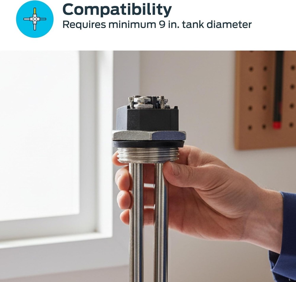 60054 High Watt Density Water Heater Element, 240V x 1500W, Reliable & Durable