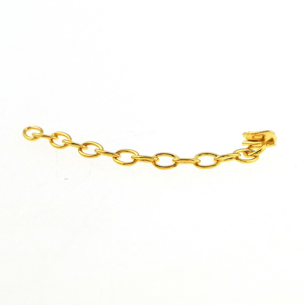 10 Pcs Dental Orthodontic Traction Chain Gold Plated Lingual Button Rectangular