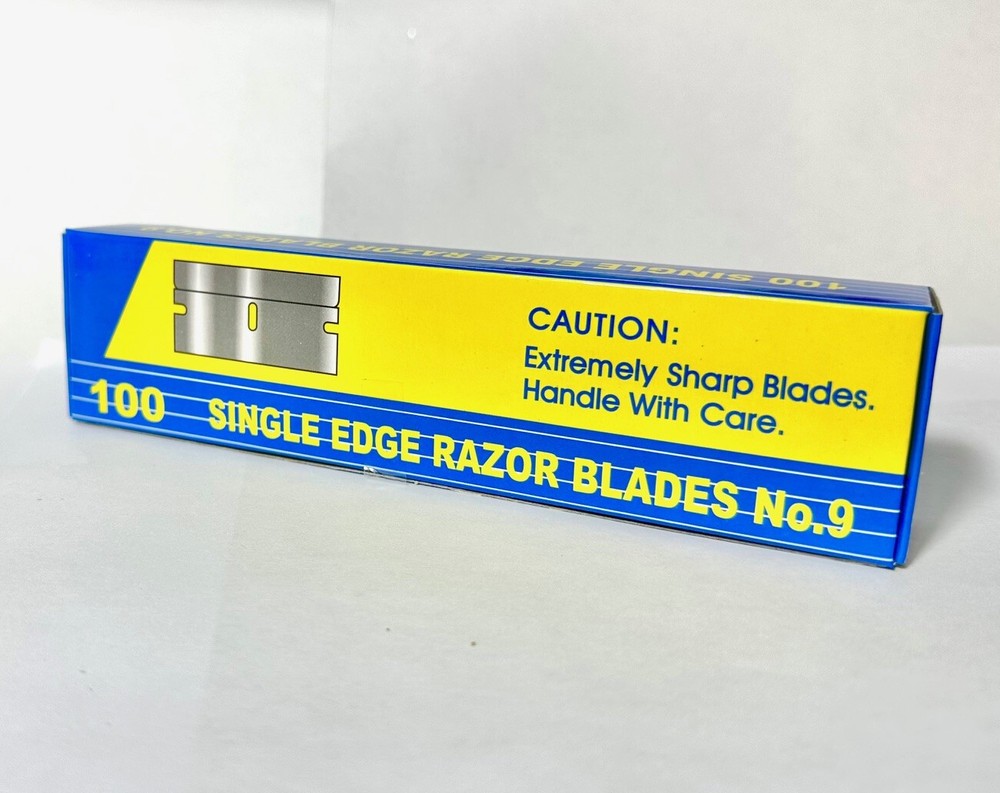 100 Single Edge Razor Blades Box Cutter Scraper Tool Sharp