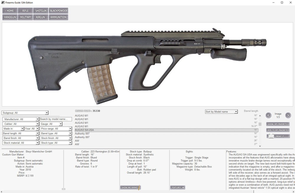 Firearms Guide 16th PRO Edition Flash Drive & Online Combo