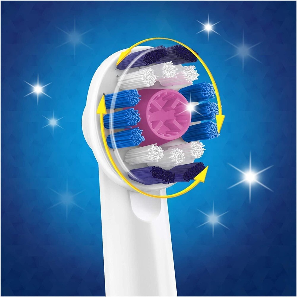 Oral-B Genuine 3D White Replacement Toothbrush Heads 4 count