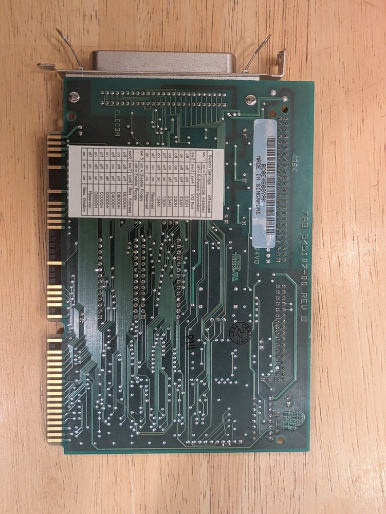 Adaptec AHA-1542CF ISA SCSI-2 Host Adapter Card